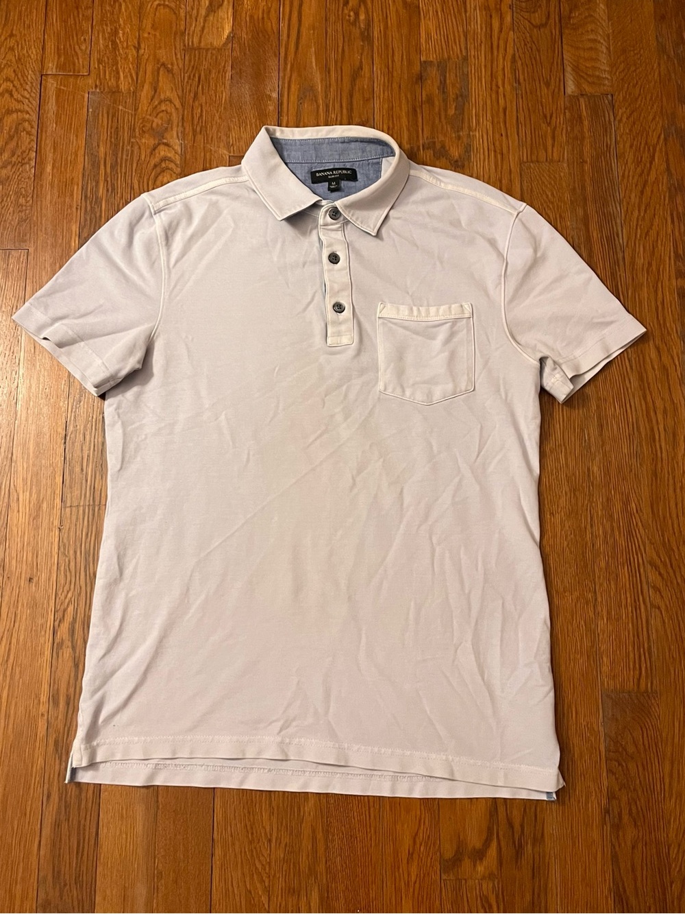 Light blue Banana Republic slim fit polo shirt